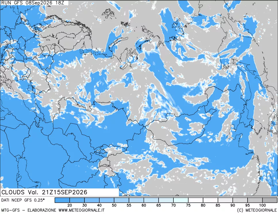mappa Nuvolosità totale