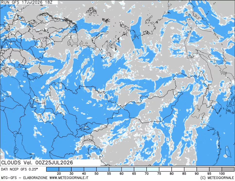 mappa Nuvolosità totale