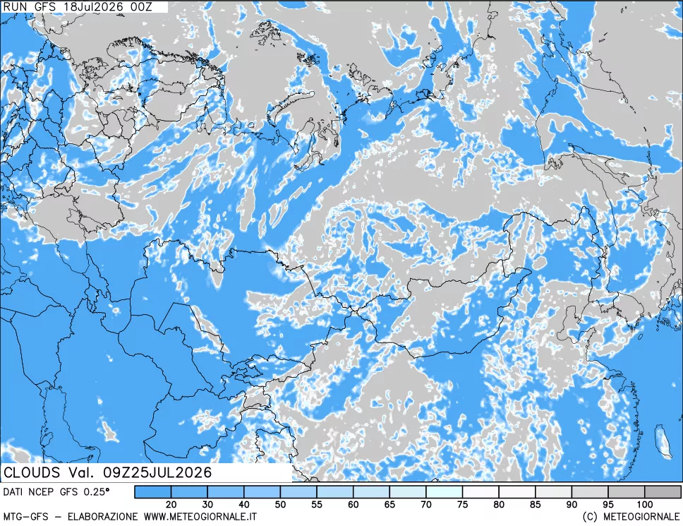 mappa Nuvolosità totale