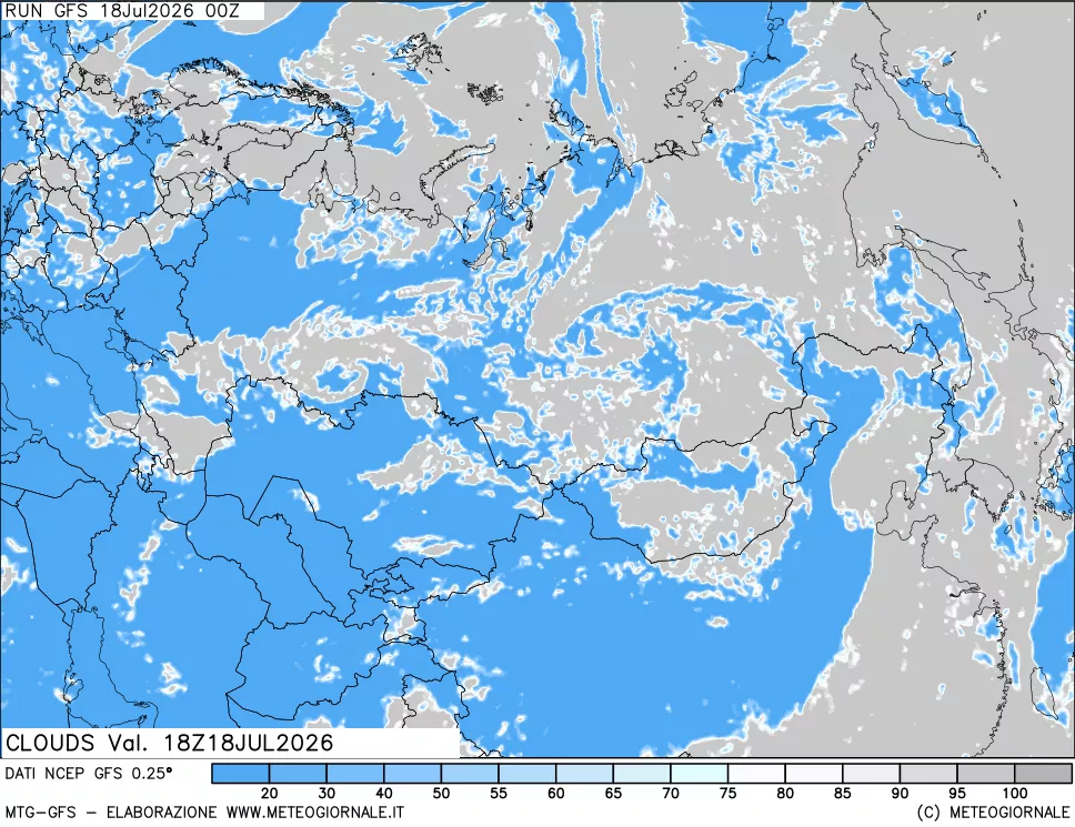 mappa Nuvolosità totale