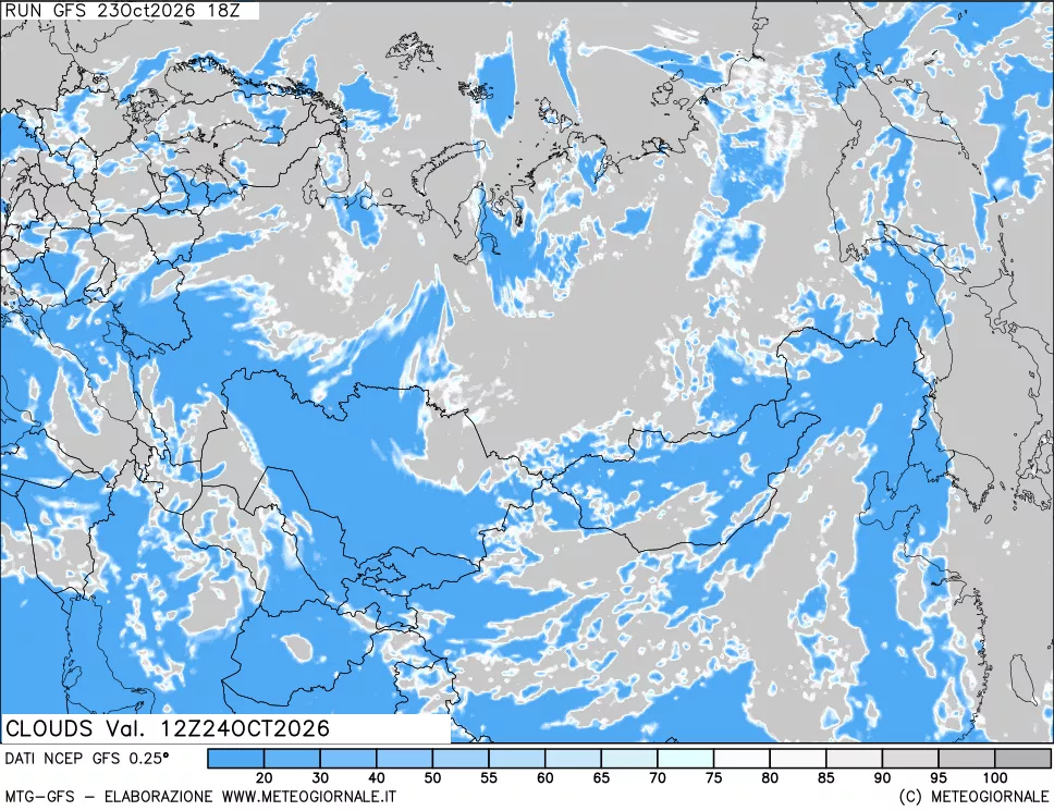 mappa Nuvolosità totale