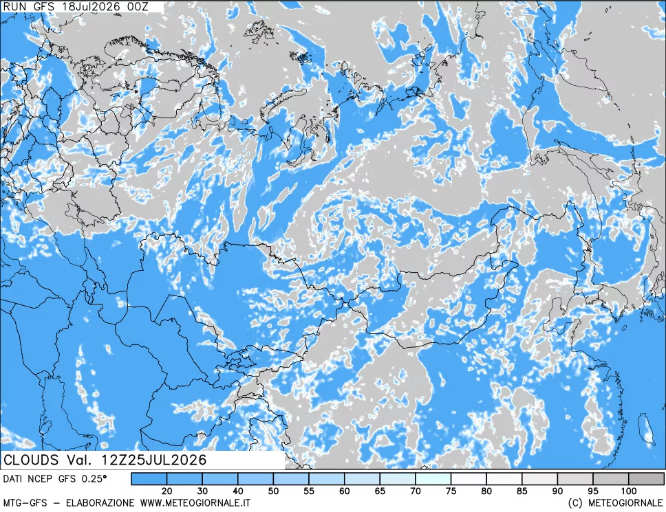 mappa Nuvolosità totale