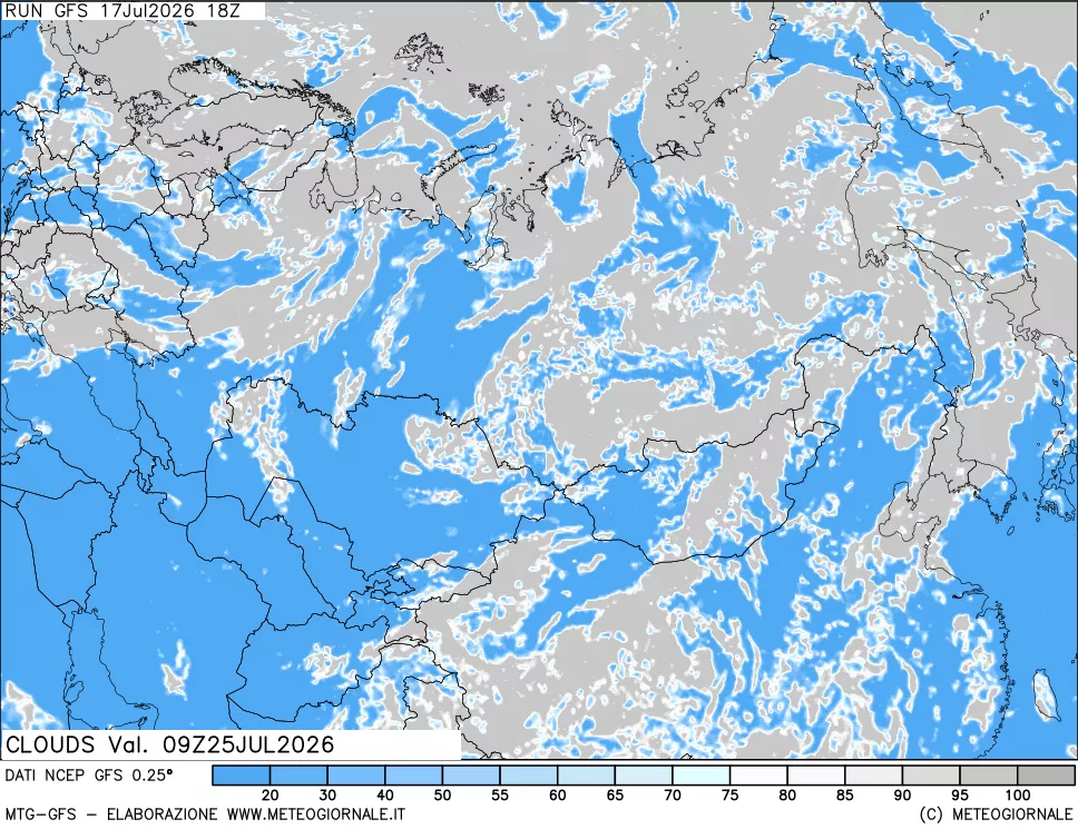 mappa Nuvolosità totale
