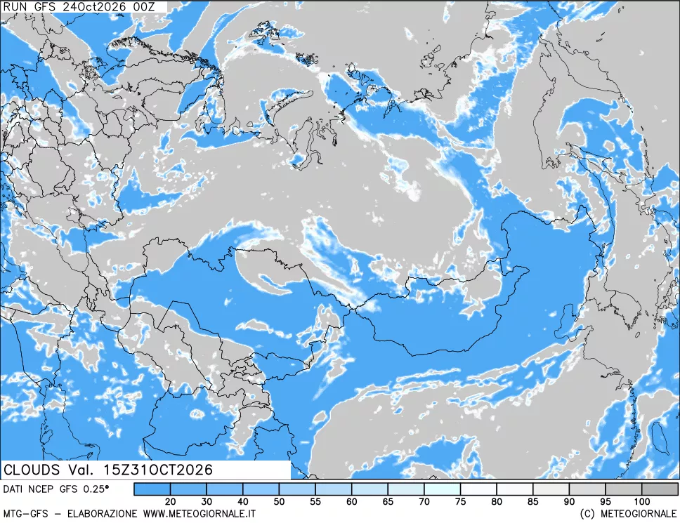 mappa Nuvolosità totale