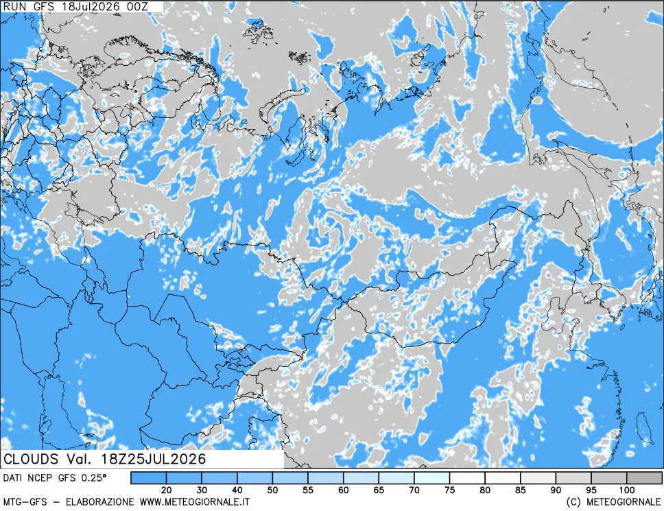 mappa Nuvolosità totale