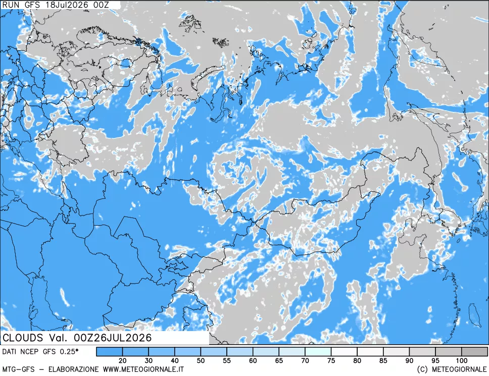 mappa Nuvolosità totale