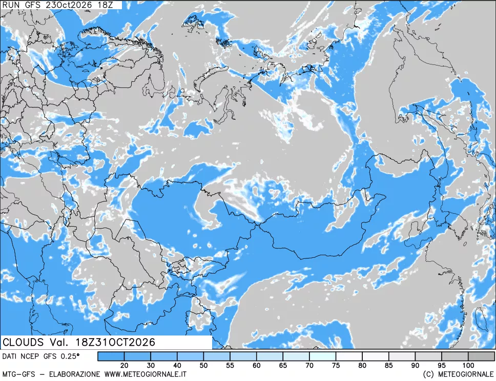 mappa Nuvolosità totale