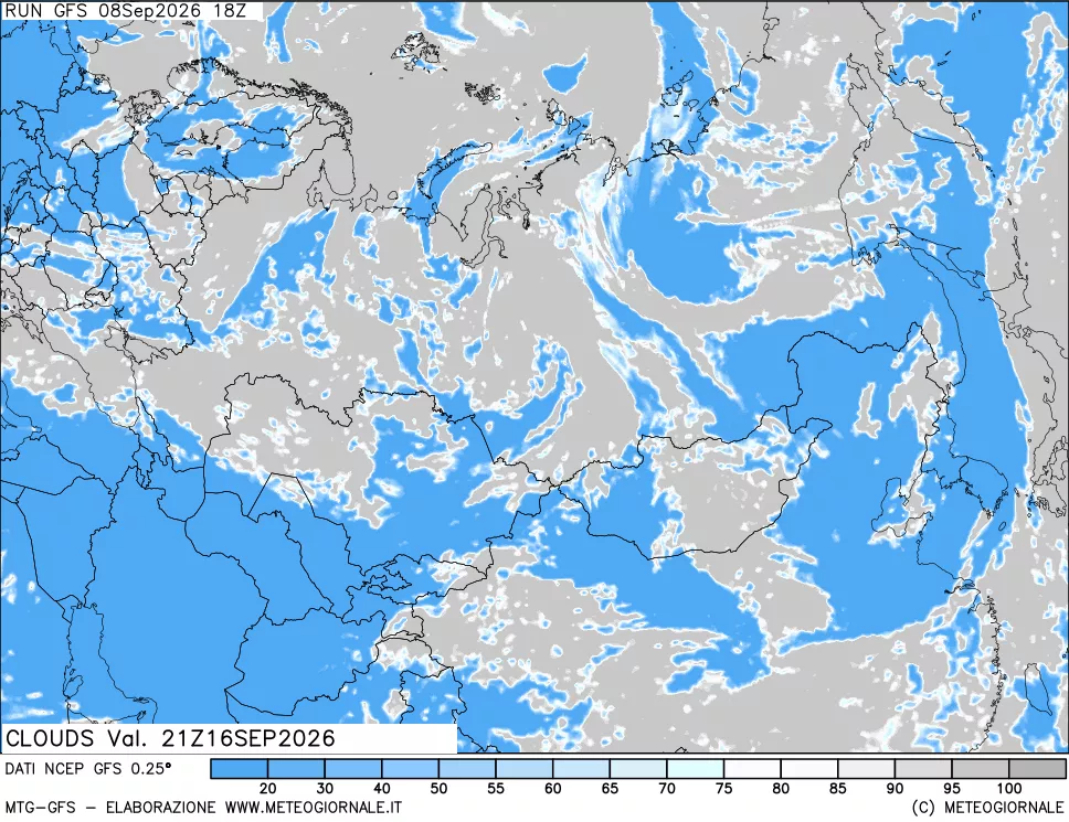 mappa Nuvolosità totale