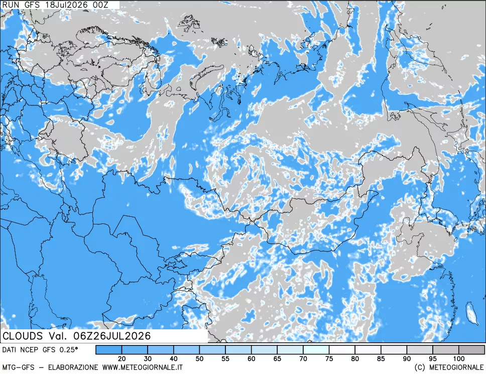 mappa Nuvolosità totale