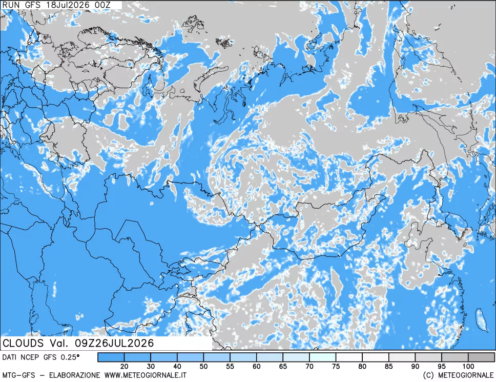 mappa Nuvolosità totale