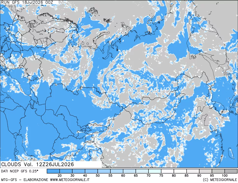 mappa Nuvolosità totale