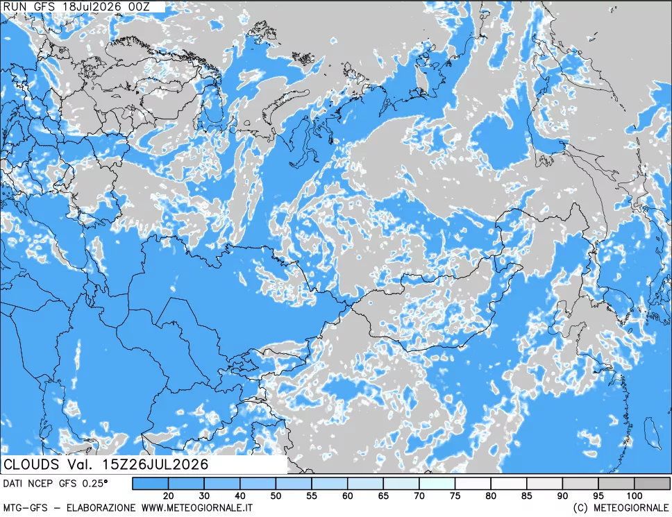 mappa Nuvolosità totale