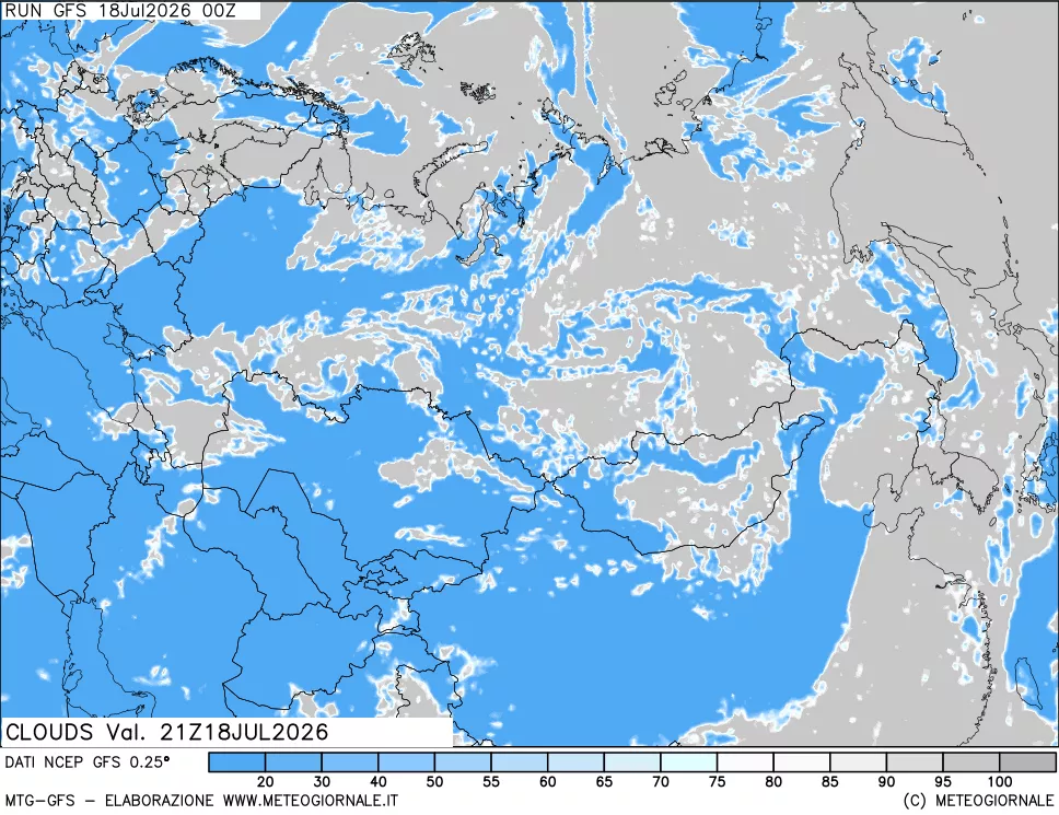 mappa Nuvolosità totale