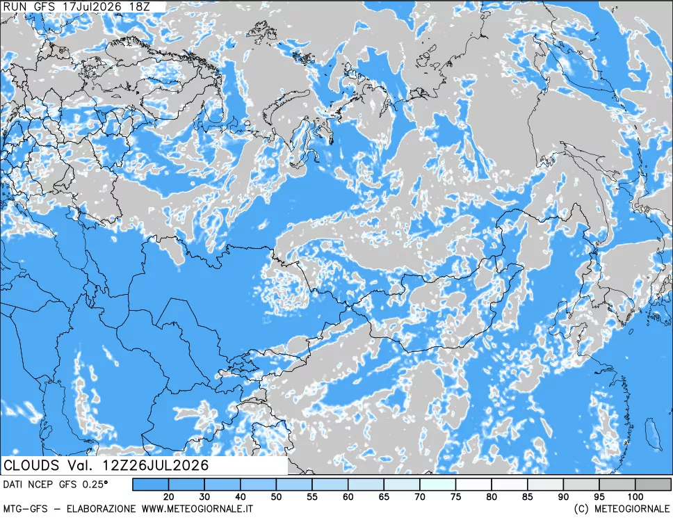 mappa Nuvolosità totale