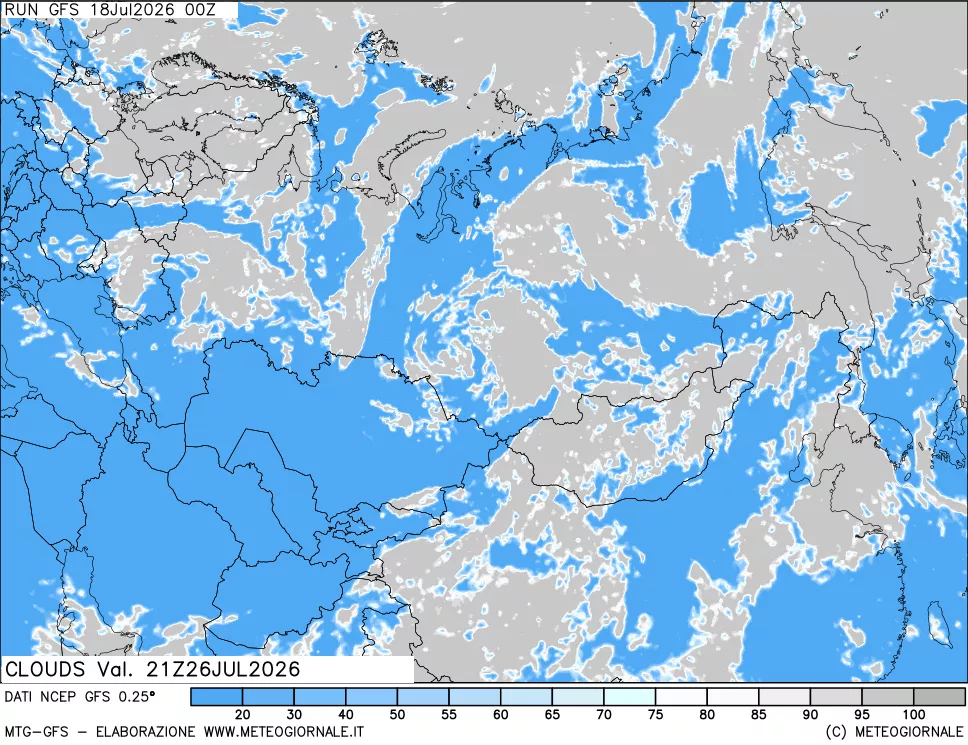 mappa Nuvolosità totale