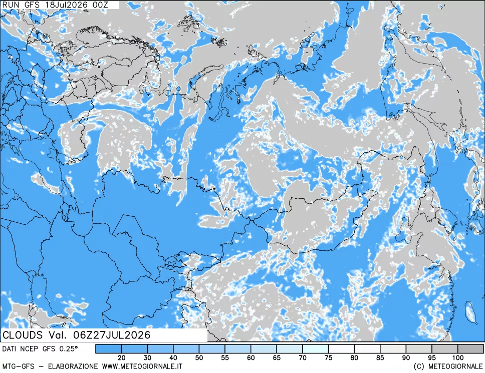 mappa Nuvolosità totale