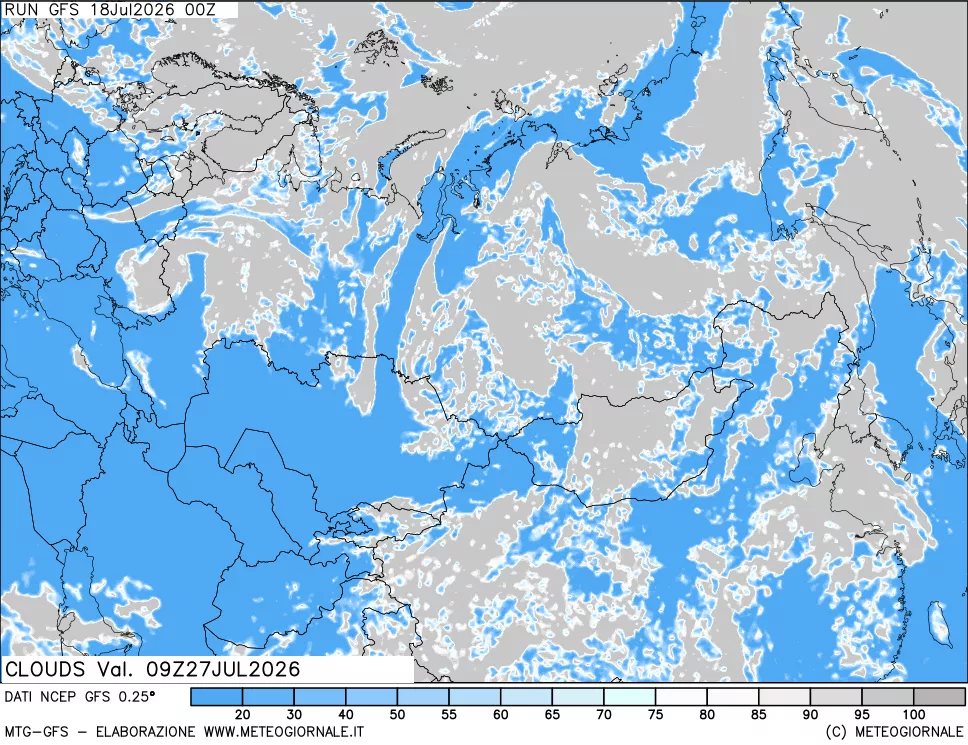 mappa Nuvolosità totale