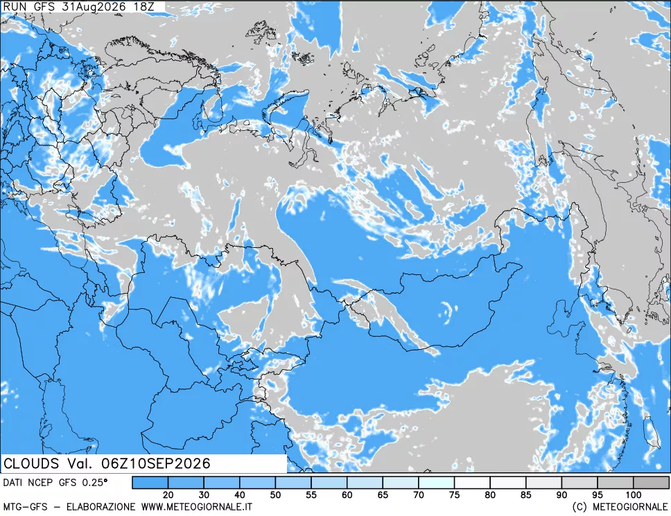 mappa Nuvolosità totale
