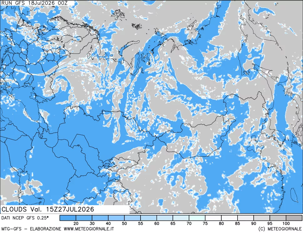 mappa Nuvolosità totale