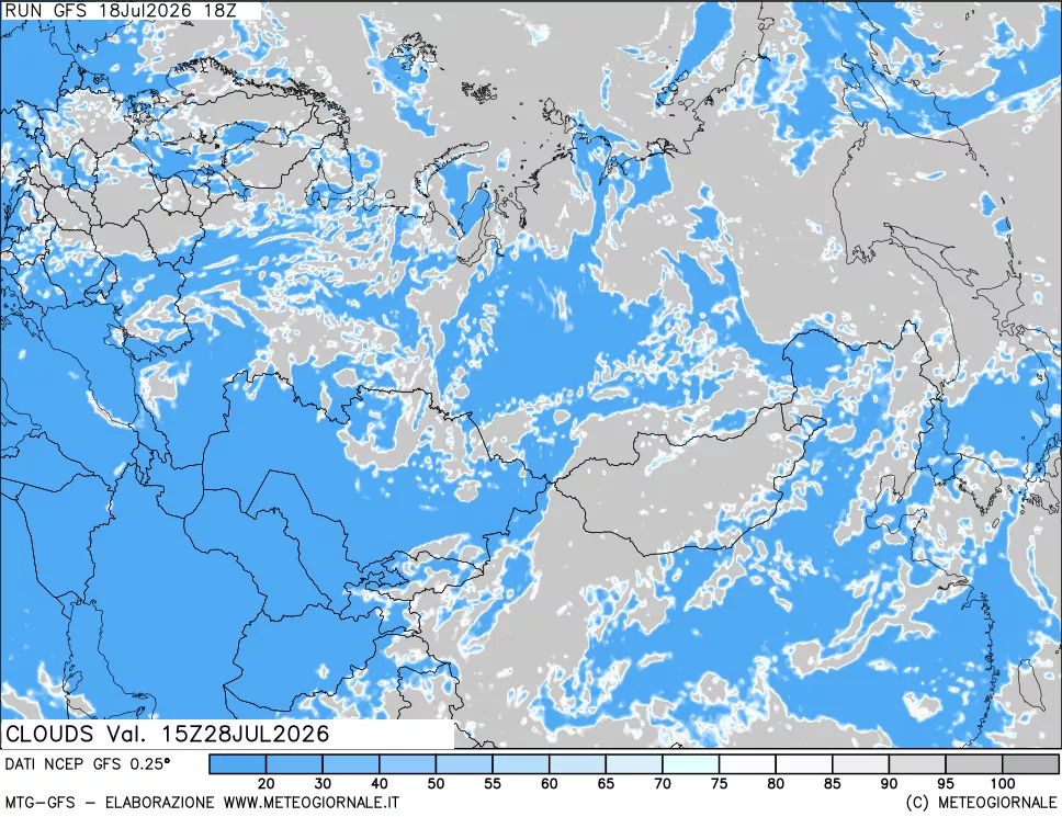 mappa Nuvolosità totale