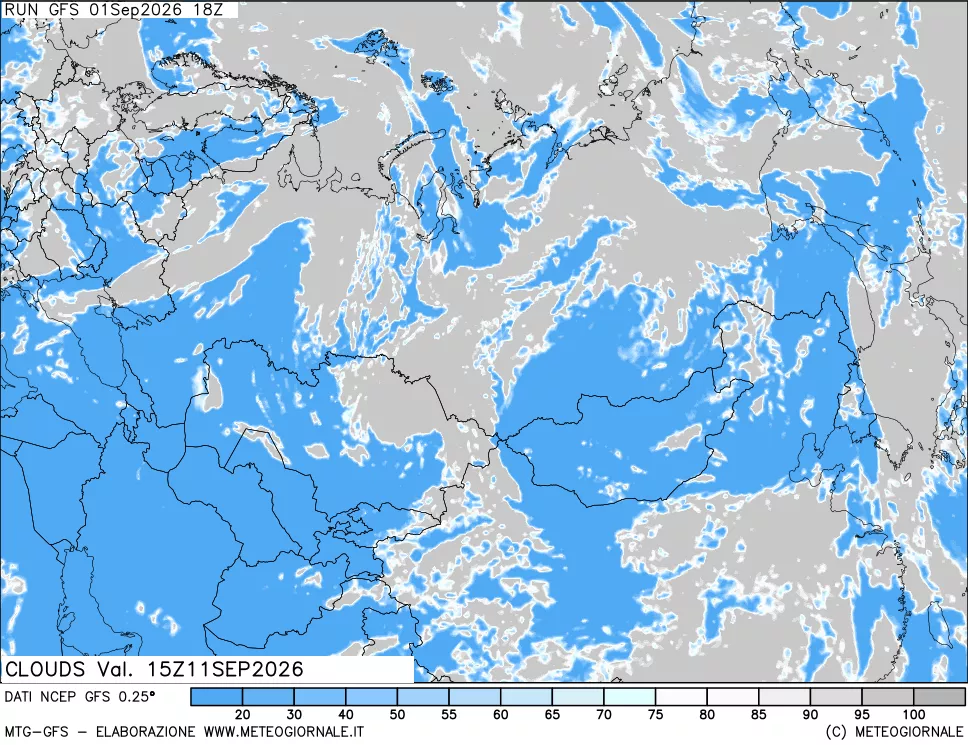 mappa Nuvolosità totale