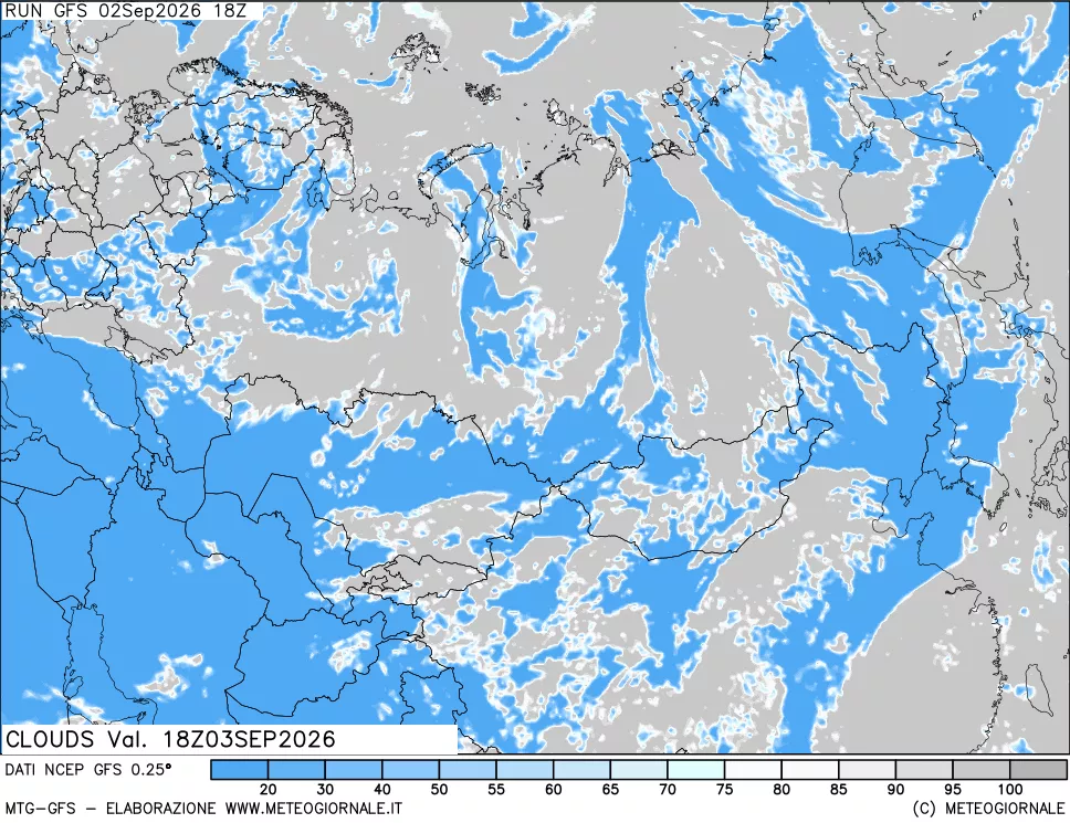 mappa Nuvolosità totale
