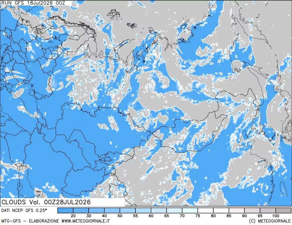 mappa Nuvolosità totale
