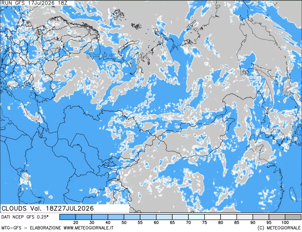 mappa Nuvolosità totale