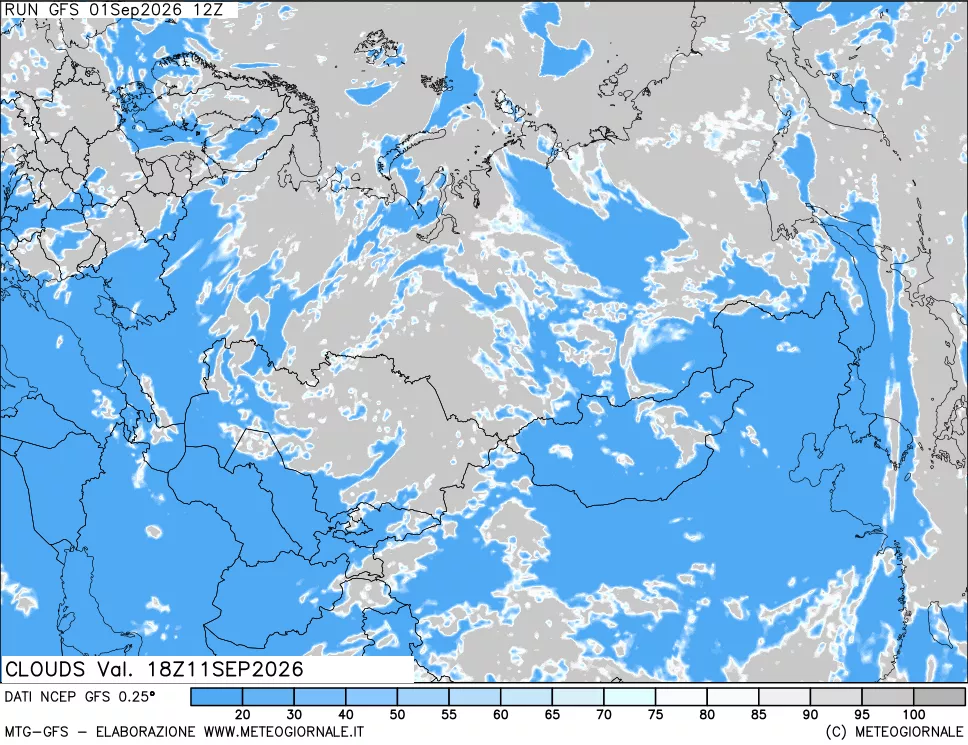 mappa Nuvolosità totale