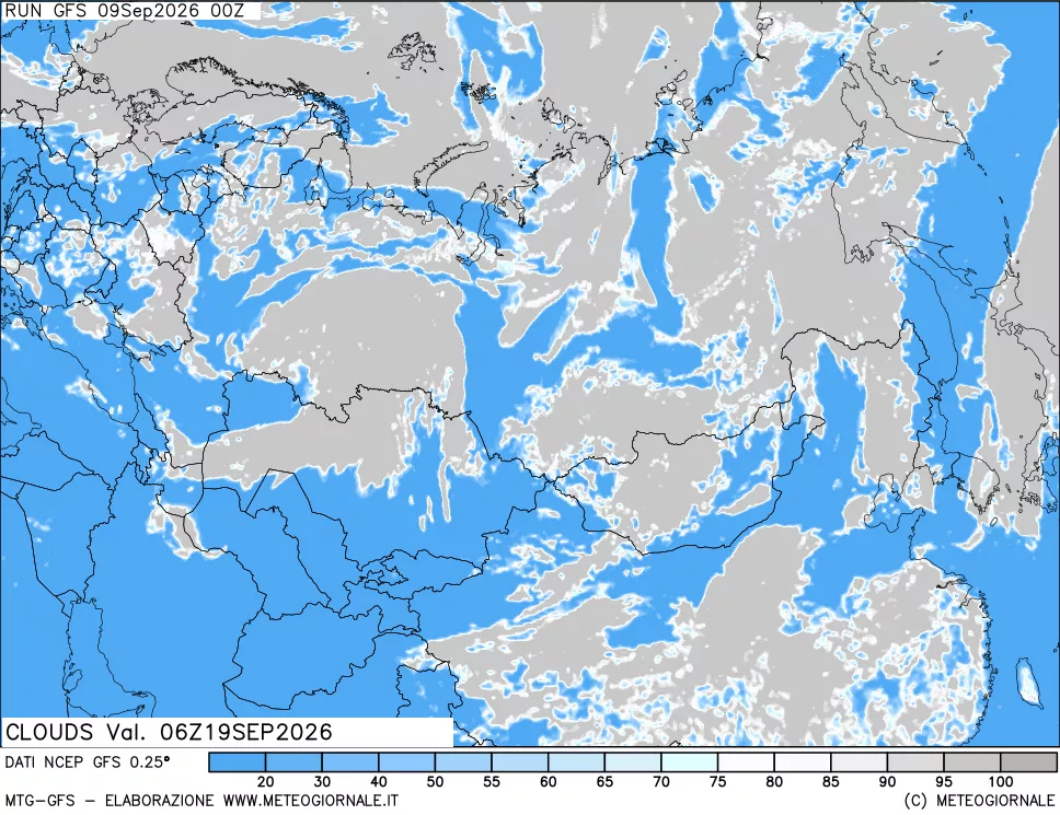 mappa Nuvolosità totale