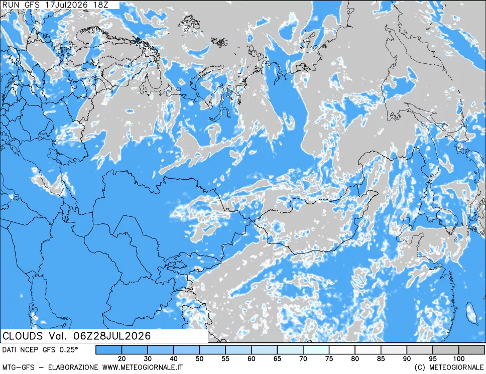mappa Nuvolosità totale