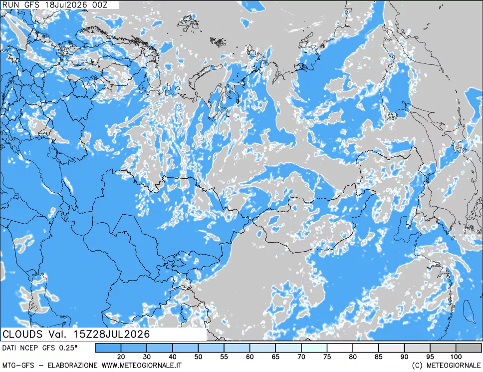 mappa Nuvolosità totale