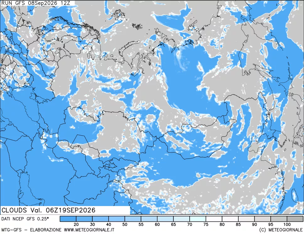 mappa Nuvolosità totale