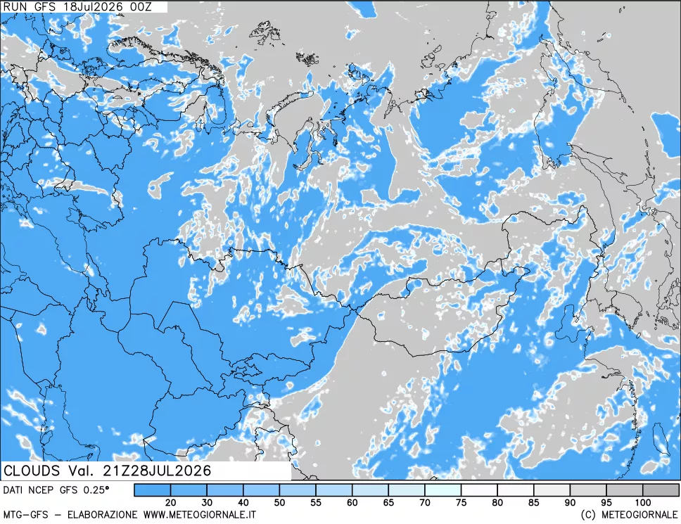 mappa Nuvolosità totale