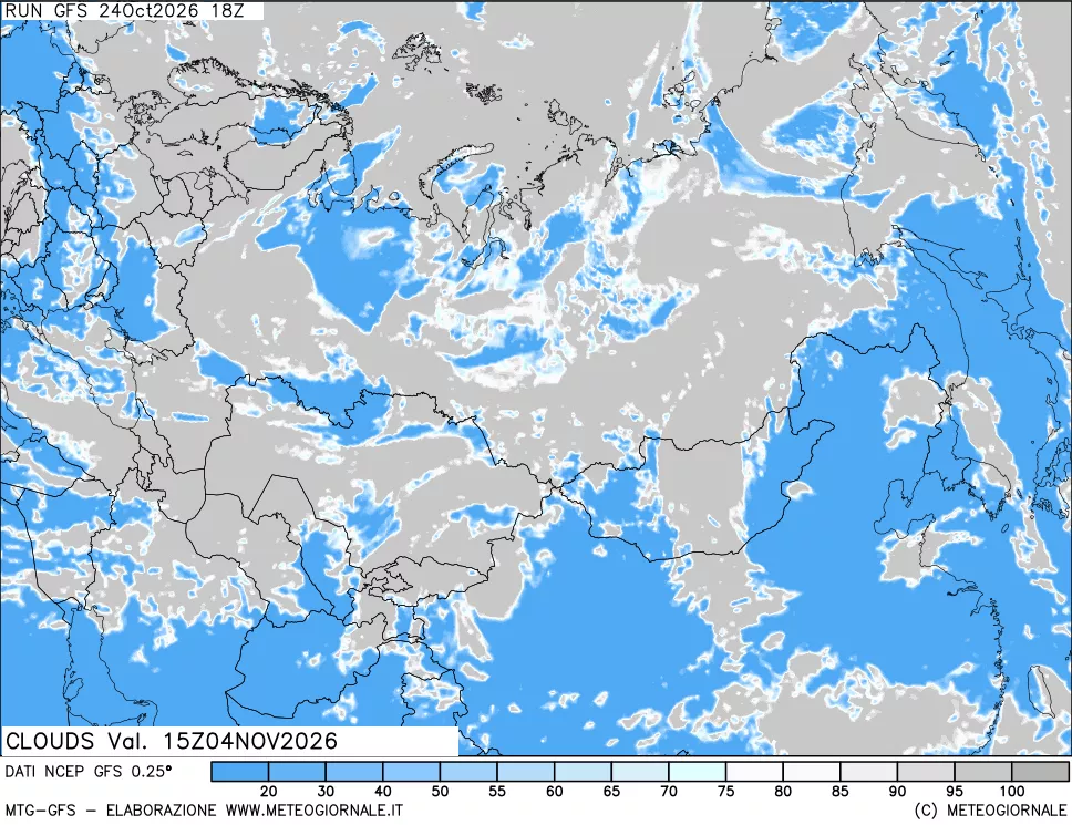 mappa Nuvolosità totale