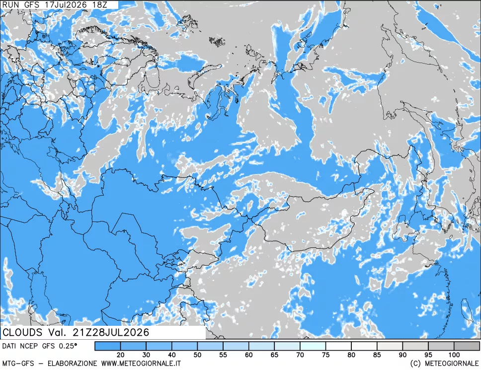 mappa Nuvolosità totale