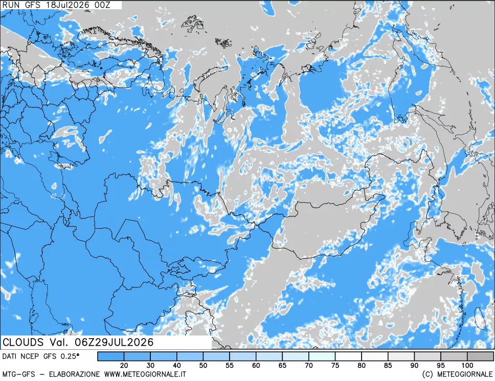 mappa Nuvolosità totale