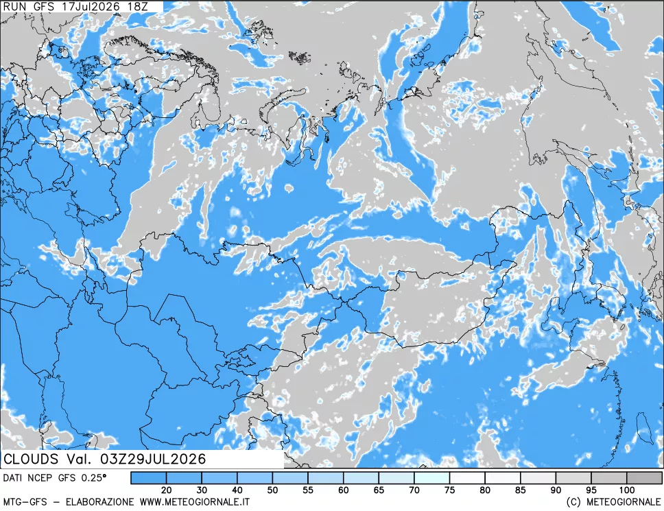 mappa Nuvolosità totale