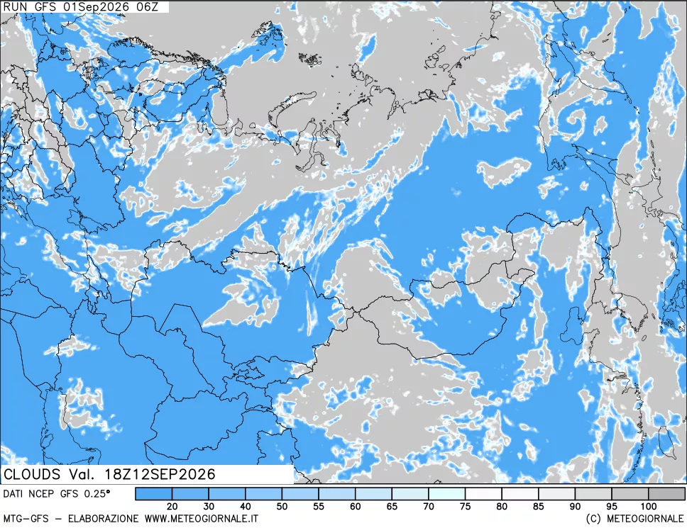 mappa Nuvolosità totale