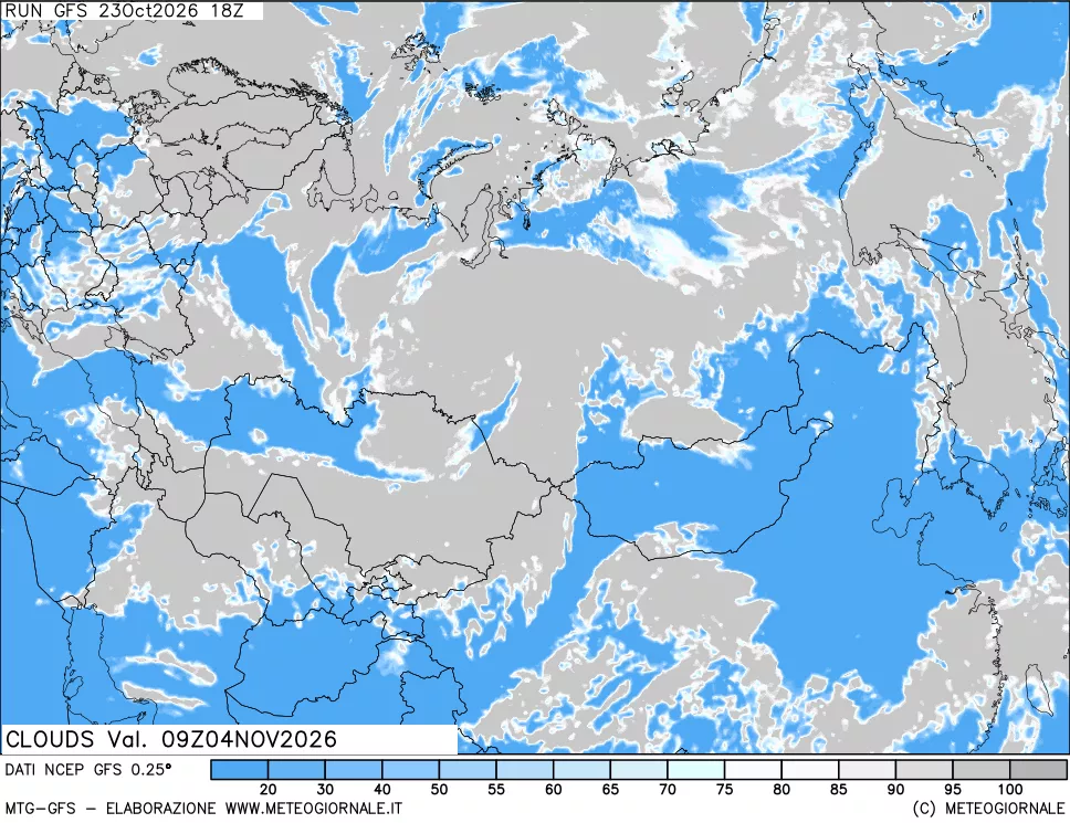 mappa Nuvolosità totale