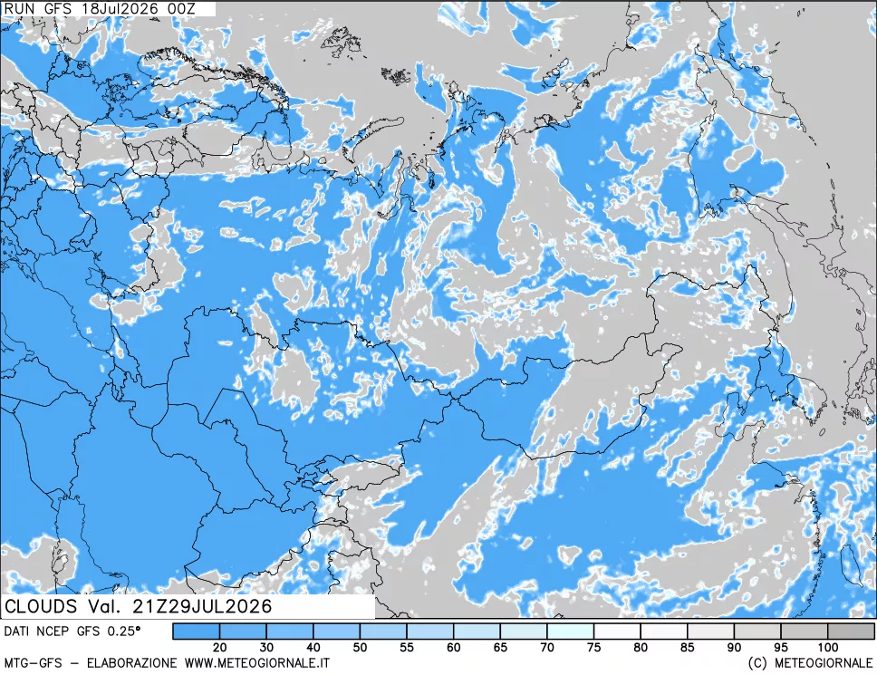 mappa Nuvolosità totale