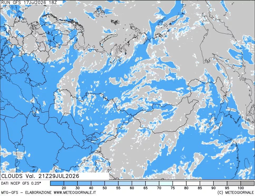 mappa Nuvolosità totale