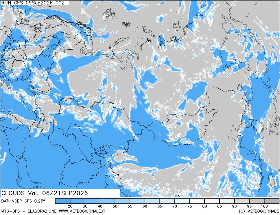 mappa Nuvolosità totale