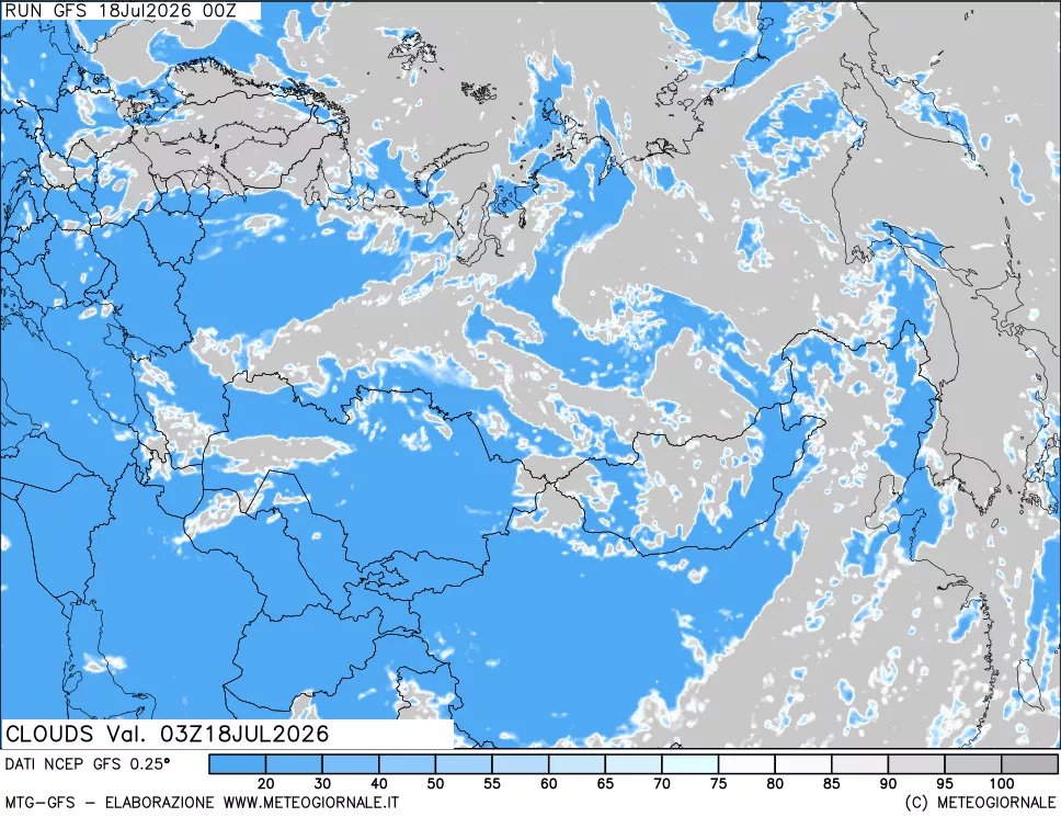 mappa Nuvolosità totale