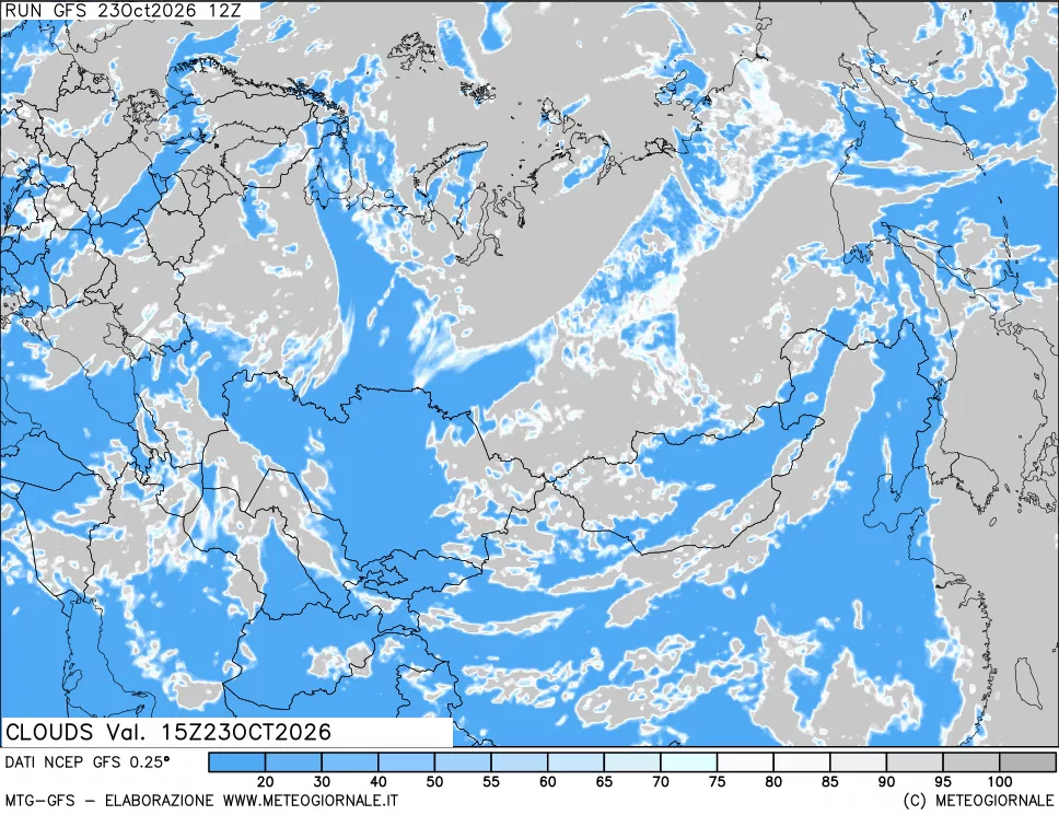 mappa Nuvolosità totale