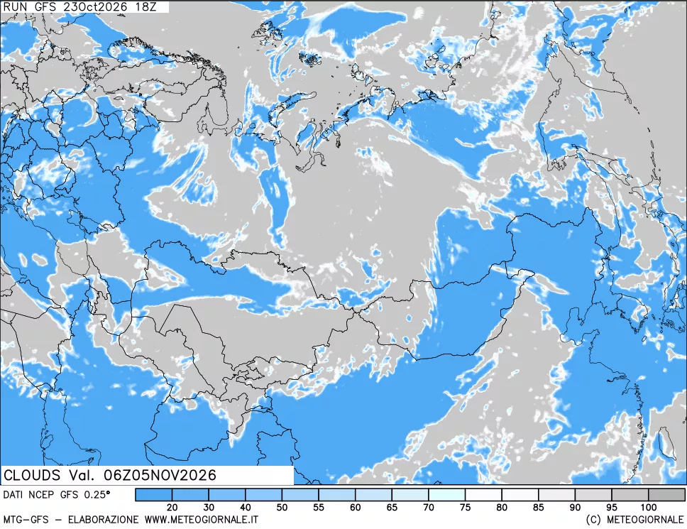 mappa Nuvolosità totale