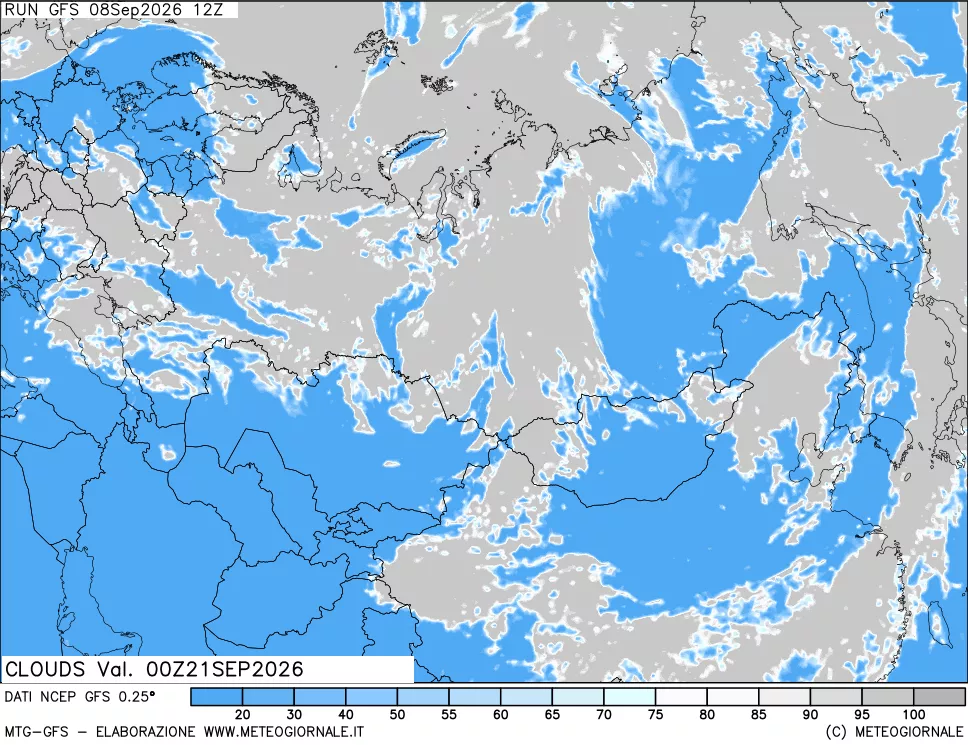 mappa Nuvolosità totale