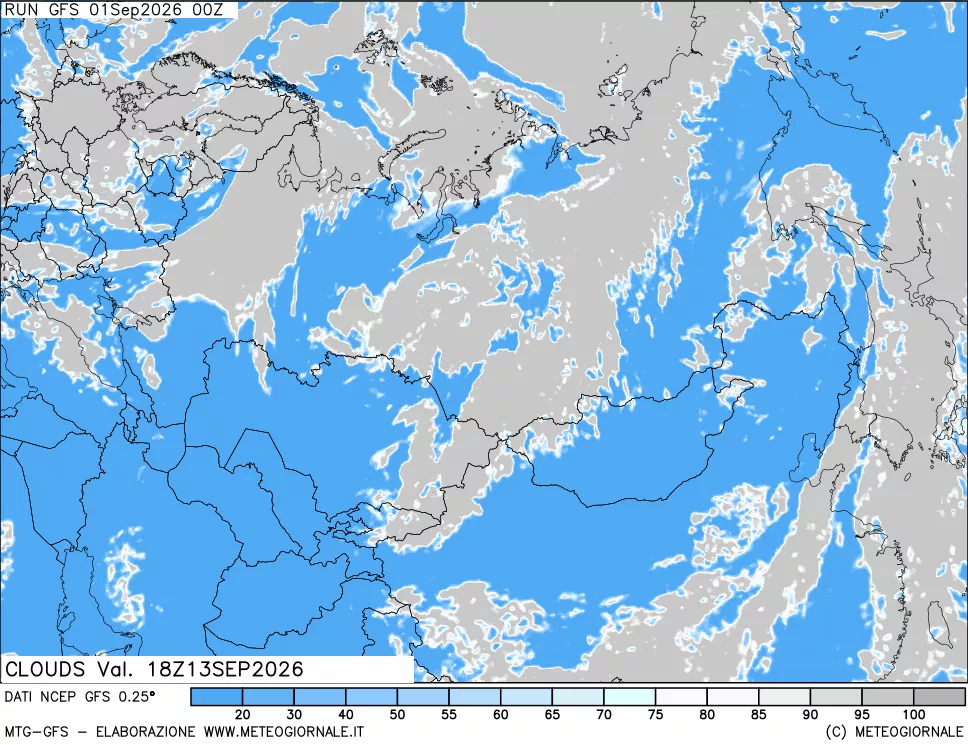 mappa Nuvolosità totale