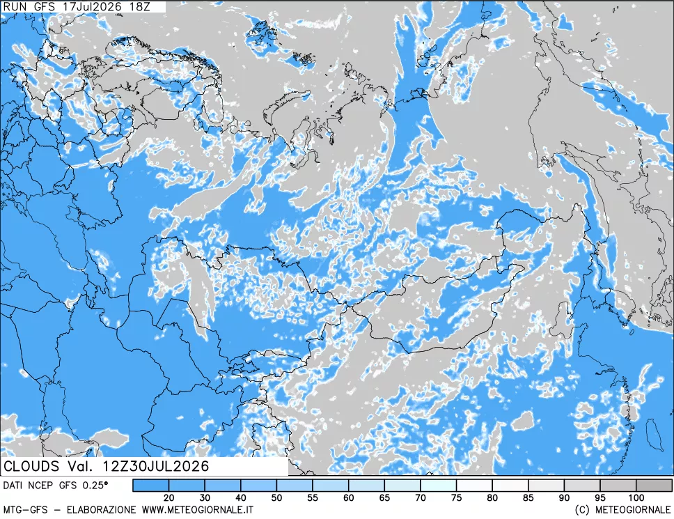 mappa Nuvolosità totale