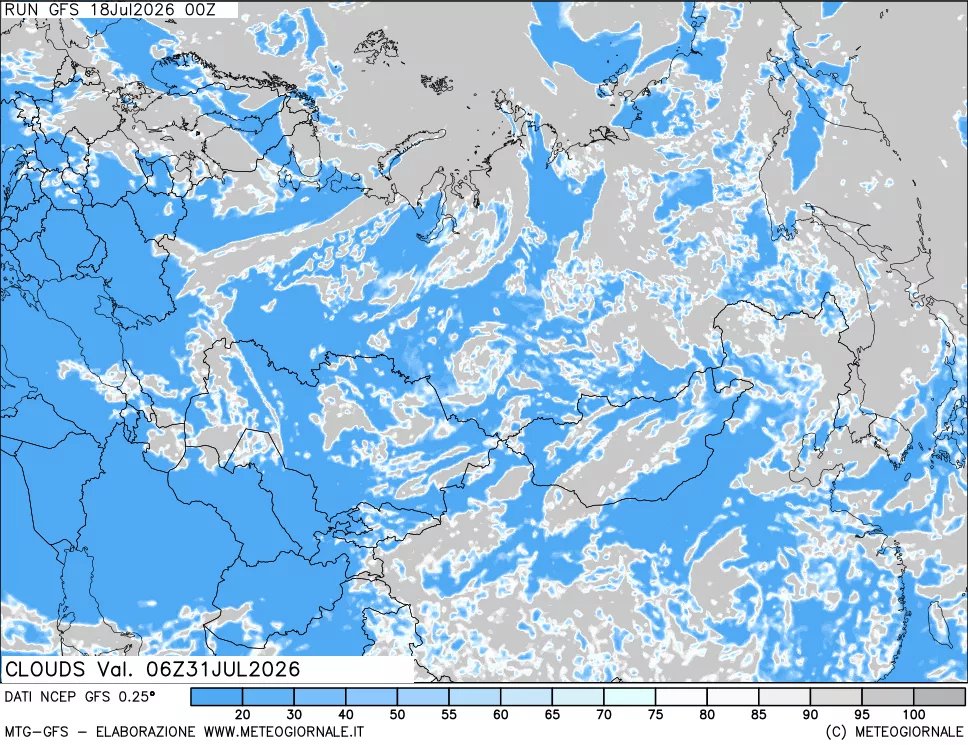 mappa Nuvolosità totale